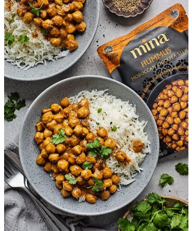 Mina Moroccan Chickpea Stew 10 oz - Ready to Eat Vegan Meal | High in Plant-Based Protein, Non-GMO, Gluten-Free, Kosher, Microwavable - Buy Online on GoSupps.com