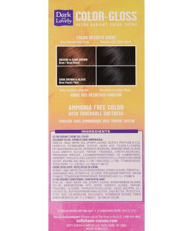 SoftSheen-Carson Dark and Lovely Color-Gloss Ultra Radiant Cr me - Rich Black | 1 Count | Premium Hair Color for Vibrant Shine - Buy Online on GoSupps.com