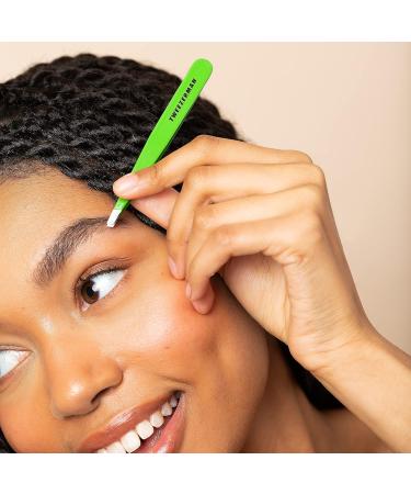 Tweezerman Green Apple Slant Tweezer - Precision Tools for Perfectly Groomed Brows - Buy Online on GoSupps.com