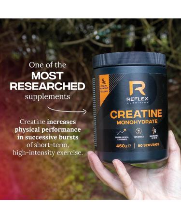 Reflex Nutrition Creatine Monohydrate 100 Percent Creatine Monohydrate 450g - Buy Online on GoSupps.com