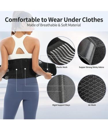 Adjustable Small Back Brace for Lower Back Pain Relief | Breathable Lumbar Support Belt for Men/Women - Buy Online on GoSupps.com