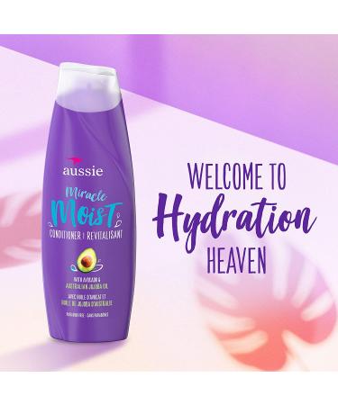 Aussie Miracle Moist Shampoo & Conditioner 26.2 Fl Oz (Pack of 2) - Hydrating Hair Care Set - Buy Online on GoSupps.com
