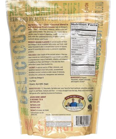 Barlean's Flax Chia Coconut Blend 24 oz - Nutrient-Rich Superfood Mix - Buy Online on GoSupps.com