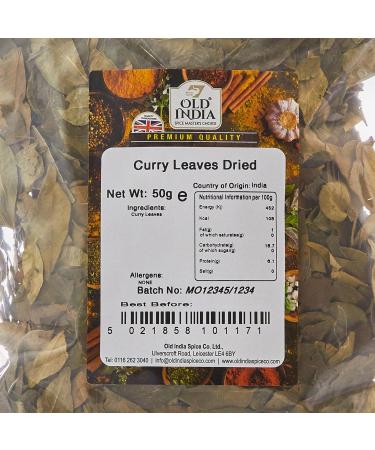 Old India Dried Curry Leaves - 50g (Pack of 1) | Authentic Indian Spice - Buy Online on GoSupps.com