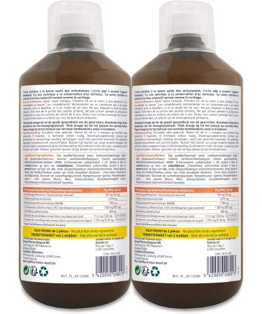 Dexsil Forte Joints - Food Supplement - Supports Joints - Solution Based on Organic Silicon MSM Glucosamine Zinc and Copper - 1 L Pack of 2 - Buy Online on GoSupps.com