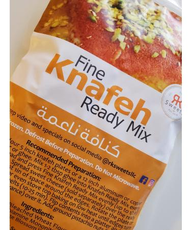 Fine Knafeh Ready Mix - for making fresh Knafeh at home - just add your favorite cheese.
