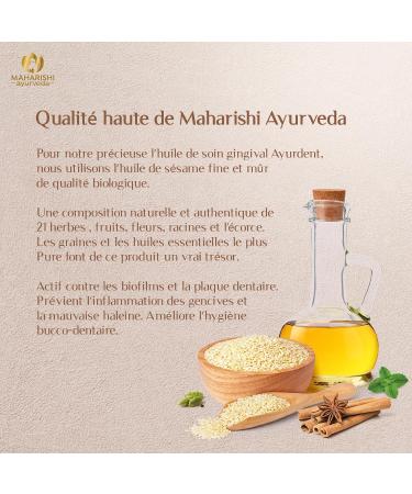Maharishi Ayurveda Ayurdent Gum Care Oil | Soothes Gums & Prevents Infections | 50 ml Pack - Buy Online on GoSupps.com