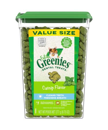 FELINE GREENIES Natural Dental Care Cat Treats, Catnip Flavor, All bag sizes 9.75 Ounce (Pack of 1) - Buy Online on GoSupps.com