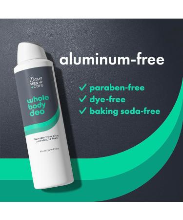 Dove Men+Care Aluminum-Free Deodorant Spray - Whole Body Aloe & Bamboo for Pits Privates & Feet - 4 oz | International Shipping Available - Buy Online on GoSupps.com