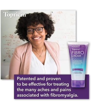 Topricin FIBRO Pain Relieving Cream (6 oz) - Rapid Relief for Fibromyalgia | Patented Formula for Duration and Intensity Reduction, Improved Sleep and Energy - Buy Online on GoSupps.com
