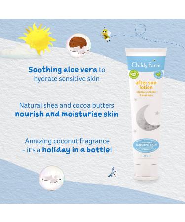 Childs Farm Kids & Baby After Sun Cream 100ml | Organic Coconut | Soothing & Moisturising | Sensitive Skin - Buy Online on GoSupps.com