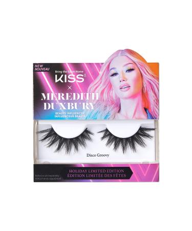 KISS X MEREDITH DUXBURY Limited Edition False Eyelashes Disco Groovy 1 Pair