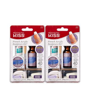 Kiss French Acrylic Sculpture Kit (2 PACK) 2 Count (Pack of 1)