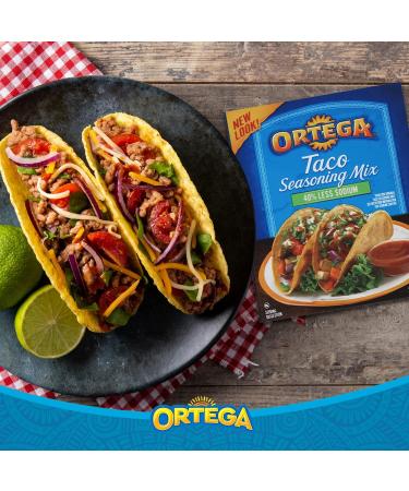  Ortega Ortega Taco Seasoning Blend 40% Less Sodium Than Our Original Mexican Blend Pack of 4 x 35g - Buy Online on GoSupps.com