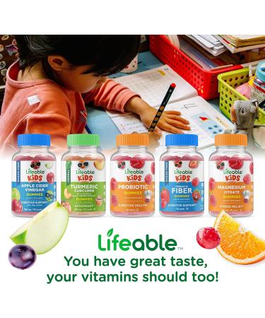 Lifeable Phosphatidylserine (PS) Kids + Magnesium Kids Gummies Bundle - Great Tasting Vitamin Supplement Gluten Free GMO Free Chewable Gummy - Buy Online on GoSupps.com