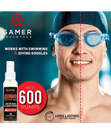Anti Fog Spray for Glasses | 600 Pumps 6 Month Supply | FogAway by Gamer Advantage | Made in USA - Buy Online on GoSupps.com