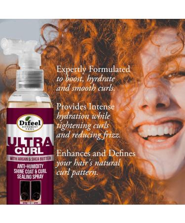 Difeel Ultra Curl Sealing Spray 8 oz - Hair Treatment for Curly Hair Anti-Frizz and Humidity-Proof - Buy Online on GoSupps.com