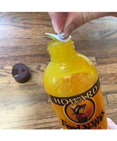 Howard FW0016 Wood Polish & Conditioner 16oz - Orange Scent | Restores & Protects Wood | 16 Fl Oz Bottle - Buy Online on GoSupps.com