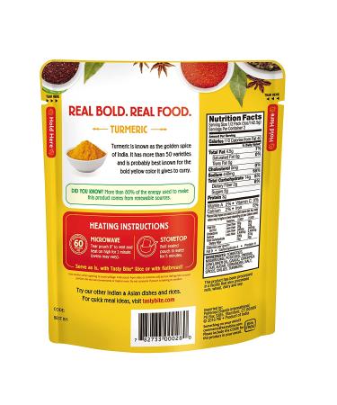 Tasty Bite Mushroom Masala Indian Entree 10oz - Vegan, Gluten-Free, Fully Cooked & Microwaveable - Buy Online on GoSupps.com