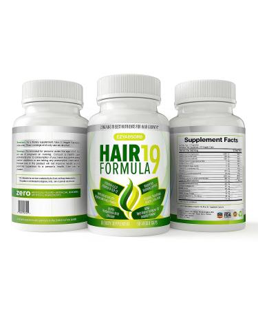 EzyAbsorb Hair Vitamins - Nourish Hair Follicles & Scalp, Promotes Faster Growth | Hair Growth Herbals for Longer, Stronger, Thicker Hair - Buy Online on GoSupps.com