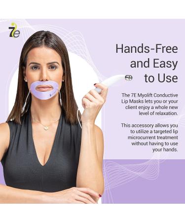 7E Wellness Conductive Lip Mask for Myolift - Portable Anti-Aging Skin Care Tool for Instant Face Lift & Tightening - Up to 10 Uses - Buy Online on GoSupps.com