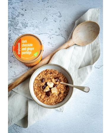 Simplyseedz Porridge Pots Dark Chocolate & Ginger 60g (9 x Pots) Vegan Compostable recyclable pot Vegan 100% Natural Nourishment Unprocessed - Buy Online on GoSupps.com