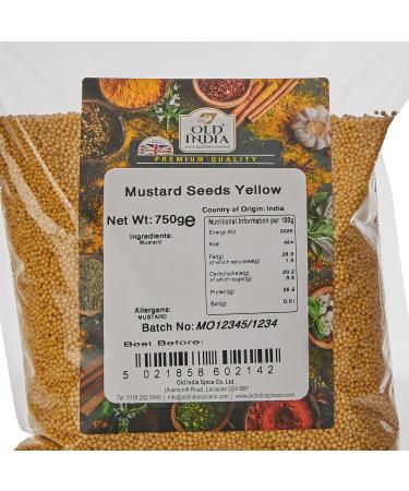 Old India Mustard Seeds Yellow 750g - Premium Quality | Pack of 1 - Buy Online on GoSupps.com