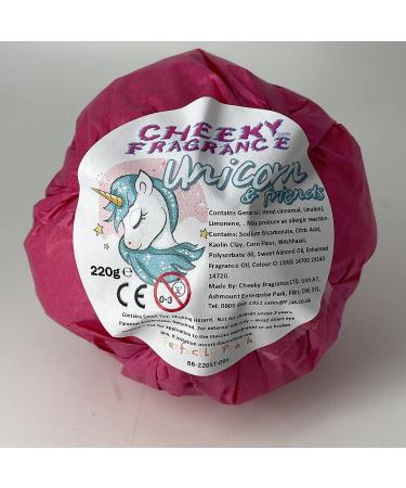 Unicorns & Friends Surprise Toy Peach Scented Bath Bomb 220g - Buy Online on GoSupps.com