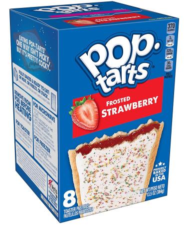 Pop-Tarts Frosted Variety Pack - Cherry, Raspberry, Strawberry, Blueberry - 13.5oz (4 Pack) + 2 Make Your Day Lollipops - Buy Online on GoSupps.com