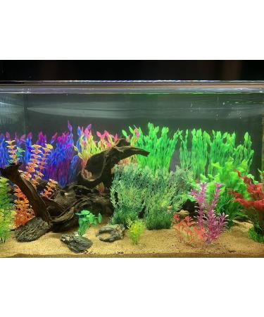 BEGONDIS Aquarium Decoration - 14pcs Artificial Green Aquatic Plants & Seaweed for Fish & Pets | Ships Internationally - Buy Online on GoSupps.com