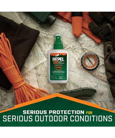 Repel 100 Insect Repellent Pump Spray 4oz - 10-Hour Protection | 1 Count - Buy Online on GoSupps.com