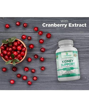 PurePremium Kidney Support Supplement - Promotes Urinary Tract Health with Cranberry, Astragalus & Uva Ursi - 60 Capsules - Buy Online on GoSupps.com