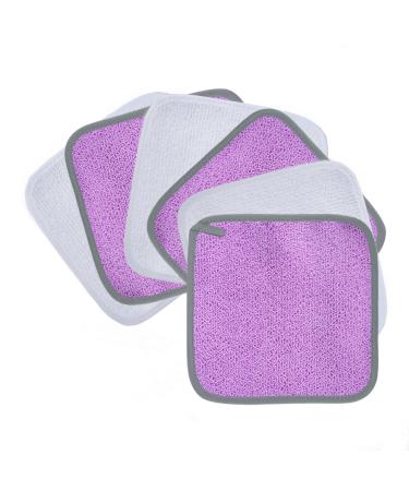Polyte - Premium die -up cloth made of microfiber - hypoallergenic & free of chemicals - 6 pieces (20x20 cm purple & white) 20x20 cm (6 -pack) purple & white