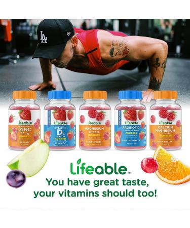 Lifeable Men's Multivitamin Gummies - Vegan Non-GMO with Essential Vitamins & Minerals - 90 Count - Buy Online on GoSupps.com