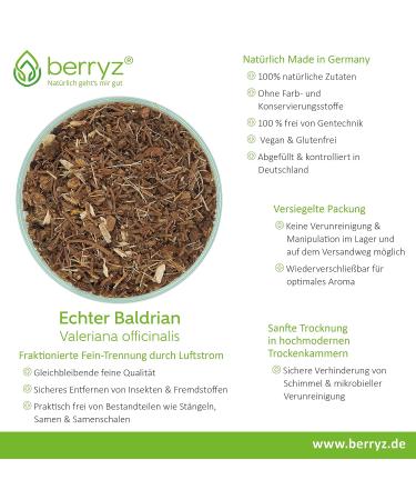 Buy High-Dose Valerian Root Tea | Baldriant 100g | Warm-Woody Taste | International Shipping - Buy Online on GoSupps.com