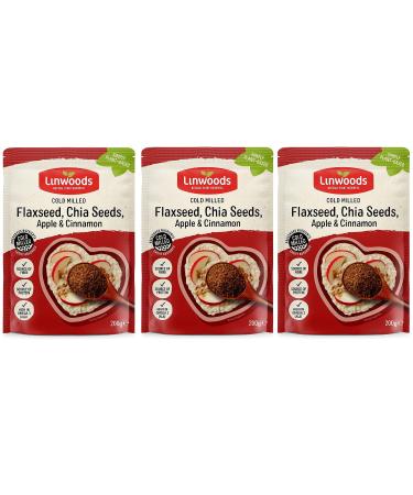 Linwoods Linwoods Flax chia apple and cinnamon | 3 x 200 g
