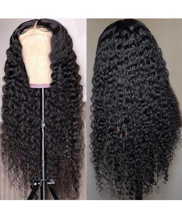 Poghes 13x6 Water Wave HD Lace Front Wig 24 Inch - 180% Density Pre Plucked Deep Wave Human Hair Wig for Black Women - with Baby Hair - Buy Online on GoSupps.com