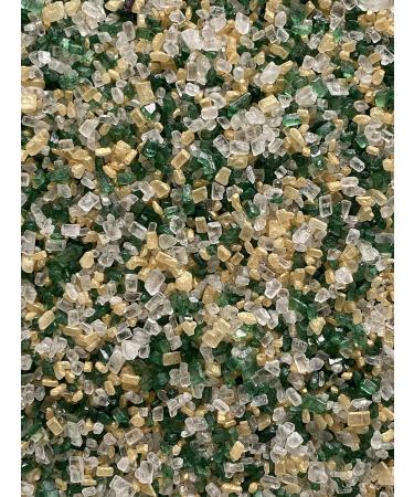 Coarse Sugar Gold Green & White Mix 100 g - Buy Online on GoSupps.com