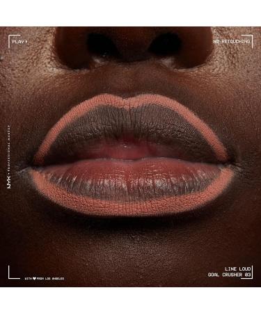 NYX Lip Liner - Goal Crusher (Midtone Beige) | Longwear Lip Pencil with Jojoba Oil & Vitamin E - Buy Online on GoSupps.com