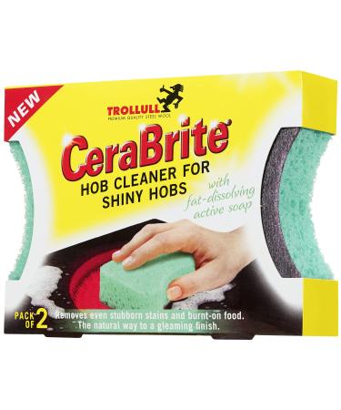 TROLLULL CeraBrite 2 - 2-in-1 Hob Cleaning Sponge