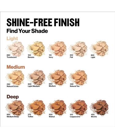 Revlon ColorStay 16 Hour Face Powder - Longwear Medium to Full Coverage with Flawless Finish - Oil-Free Shine Control - 830 Light Medium - 2.4 Oz - Buy Online on GoSupps.com
