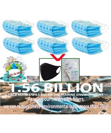 Everyday Aerosilver Face Mask - Reusable Breathable Washable | Made in Korea | Large Black - Buy Online on GoSupps.com