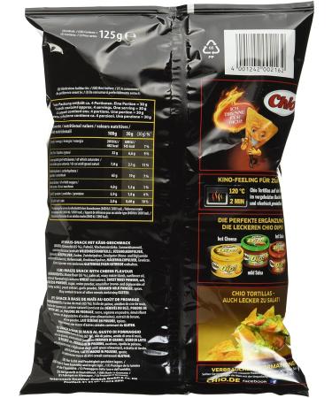 Chio Tortilla Chips Nacho Cheese - Pack of 10 (10 x 125g) | Crunchy Snack for International Shipping - Buy Online on GoSupps.com