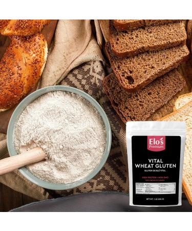 Elo s Premium Vital Wheat Gluten (1lb) | High Protein Non-GMO Vegan | Perfect for Keto and Kosher Friendly | 100% Grown in Canada | Vegetarian Meat Substitute for Baking | Low Carb Alternative to Make Seitan - Buy Online on GoSupps.com