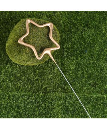 10pcs Sparkler Candle Cake Toppers - Heart and Star Design for Birthday, Wedding, Anniversary, Valentines Day, Christmas - Buy Online on GoSupps.com