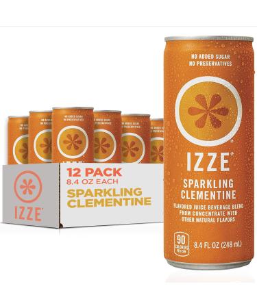 IZZE Sparkling Juice, Clementine, 8.4 Fl Oz (12 Count)