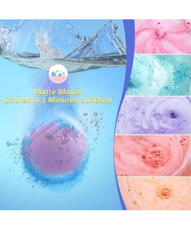 Handmade Bath Bombs Gift Set - 12 Moisturizing Bath Balls with Essential Oils Shea Butter & Sea Salt - Perfect for Women & Kids - Buy Online on GoSupps.com
