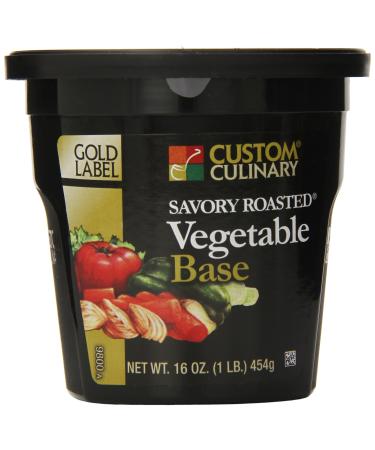 Custom Culinary Gold Label Base Savory, Roasted Vegetable, 1 Pound Vegetable 1 Pound (Pack of 1)