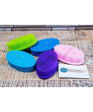 Shiggy Long Bristles Anxiety Trichotillomania Sensory Brush - Stress Relief & Focus Enhancement (Light Blue) - Buy Online on GoSupps.com