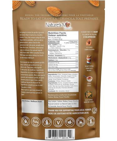 Nature's Mix Date Square Granola - Made with Local Canadian Honey - Vegetarian and Kosher Certified Date Square Granola 312 Grams White 312 g (Pack of 1) - Buy Online on GoSupps.com